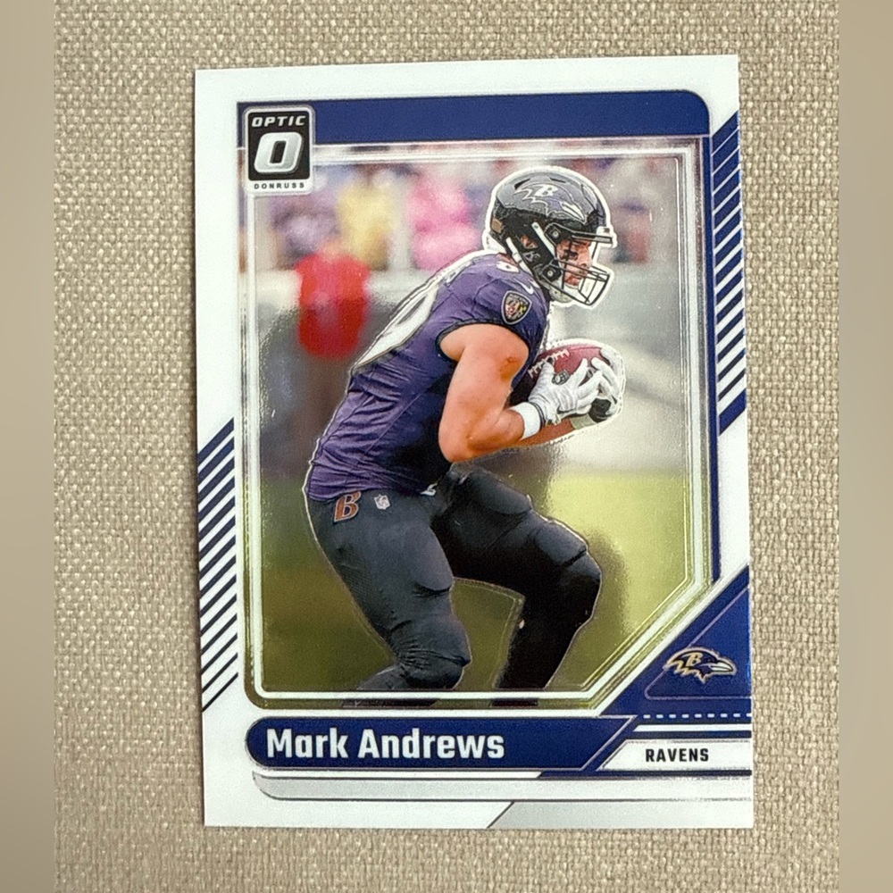 Mark Andrews 2024 Panini Optic Baltimore Ravens NFL Football Card Sports